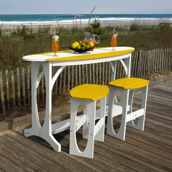 Shoreline Surfboard 3Piece Bar Height Balcony Set