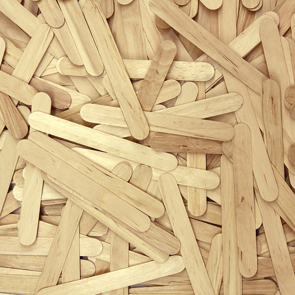 Chenille Kraft CK 377601 Jumbo Craft Sticks 500 Pi...