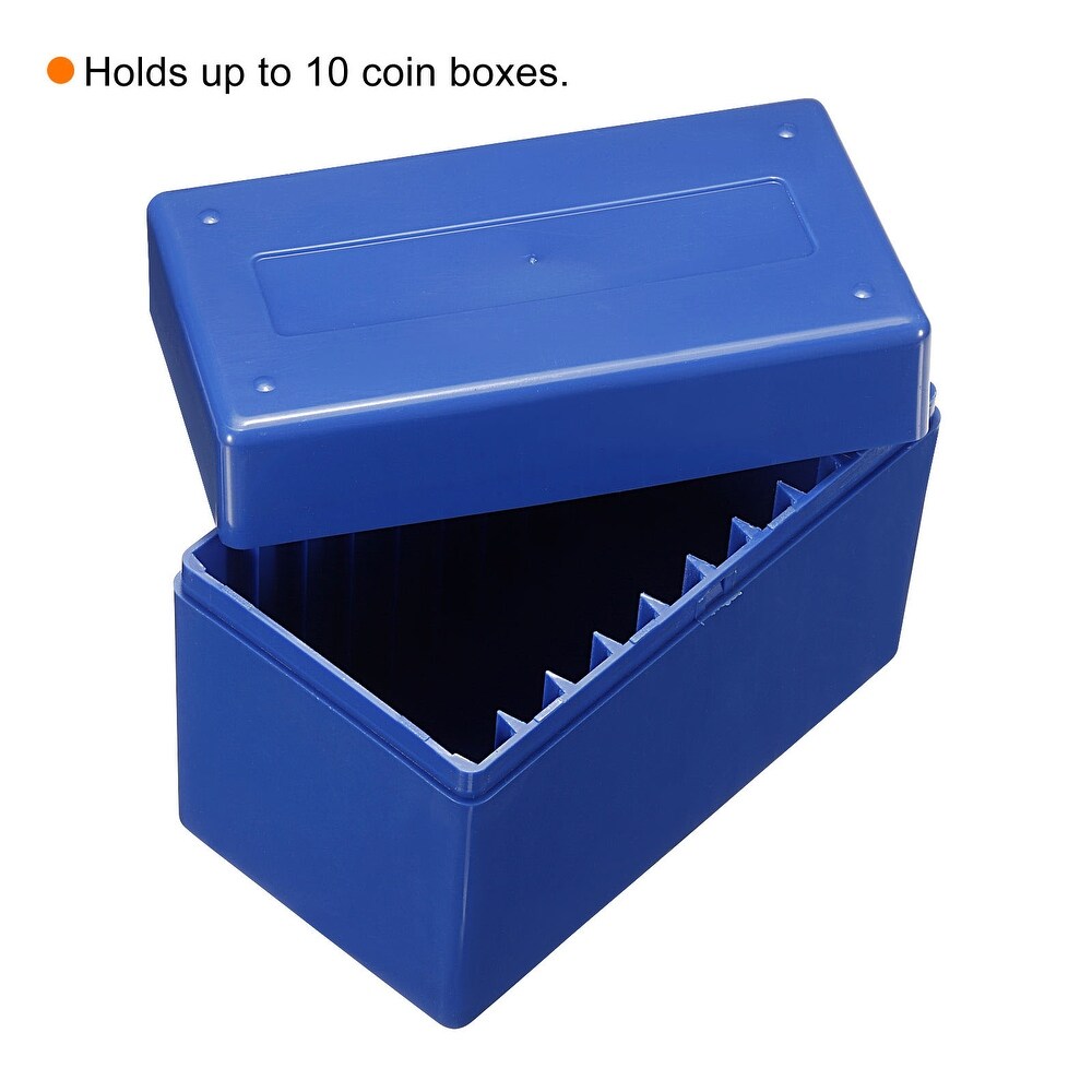 Coin Storage Box Coin Holder Case Container Collection 10 Slot 4.9\