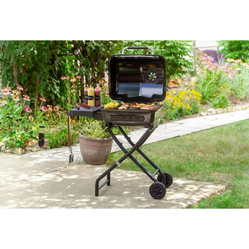 DynaGlo Portable Charcoal Grill in Black