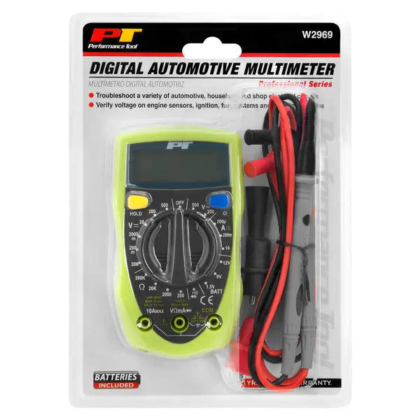 Performance Tool Digital Automotive Multimeter