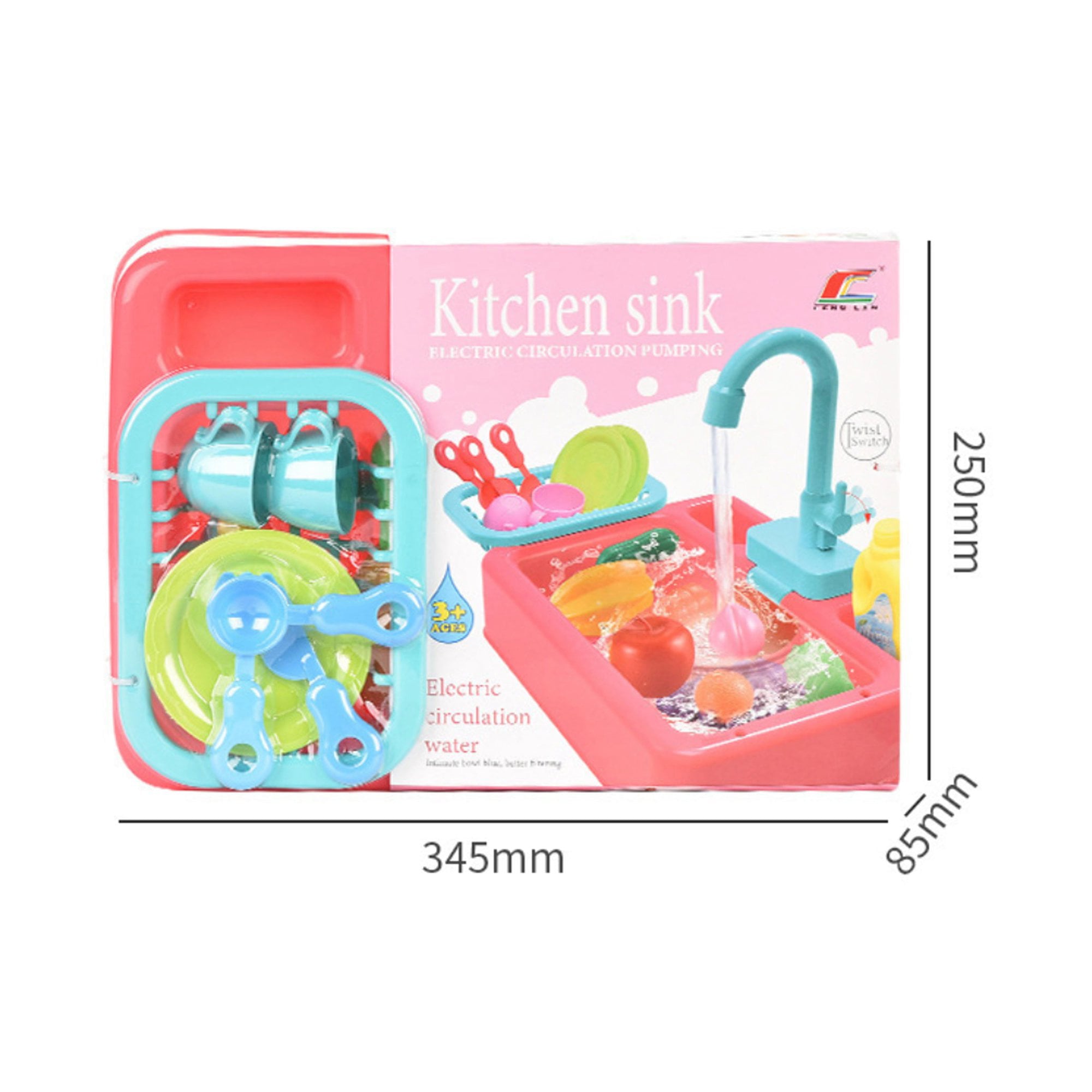 Kitchen Sink Toys for Girls, Water Table for Toddlers 2 3 4 Year Old,Play Kitchen Toy Set