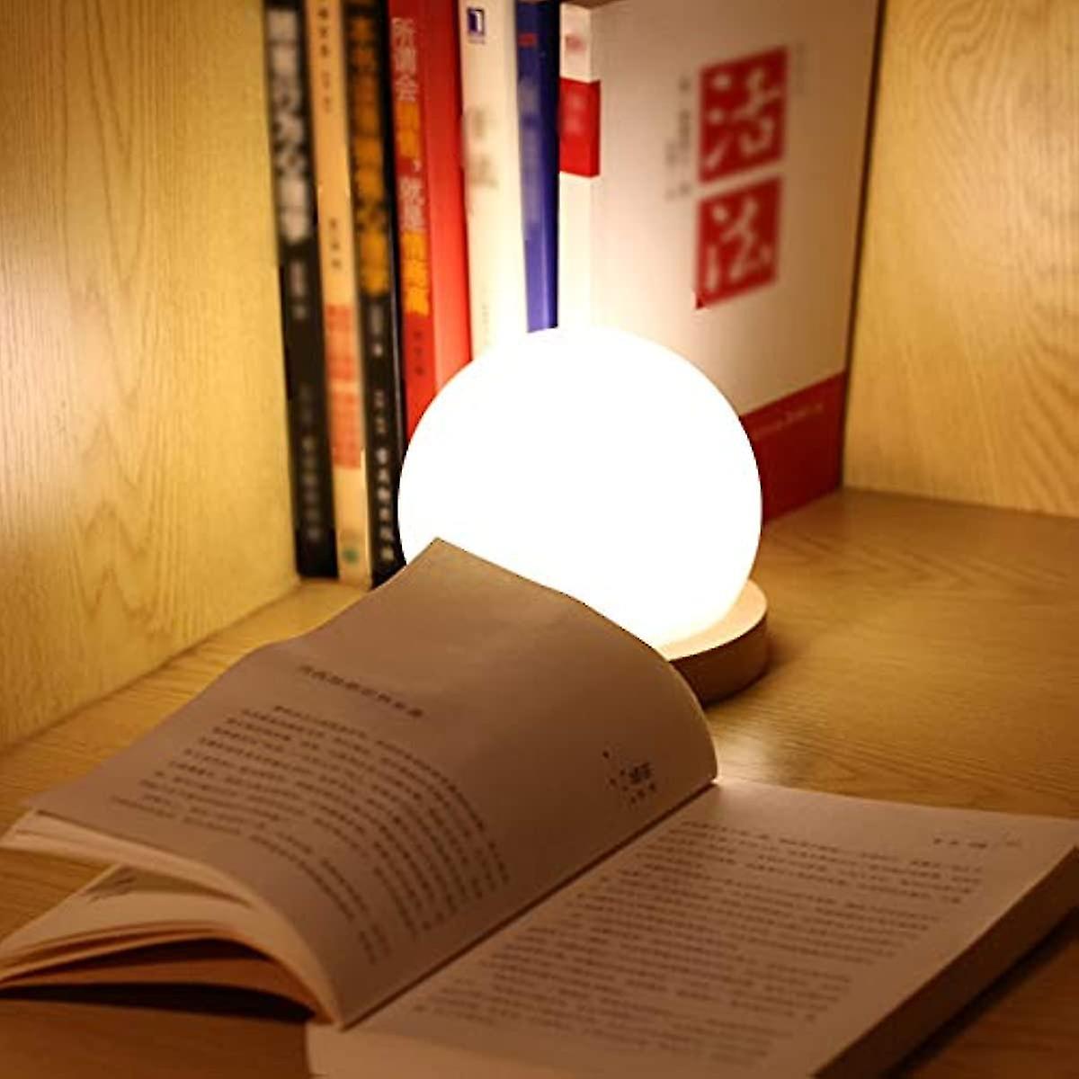 Dimmable Bedside Lamp Led Night Light Usb Desk Light Lighting Color Adjustable For Kids Children S Room Stair Hallway Bedroom (sphere)