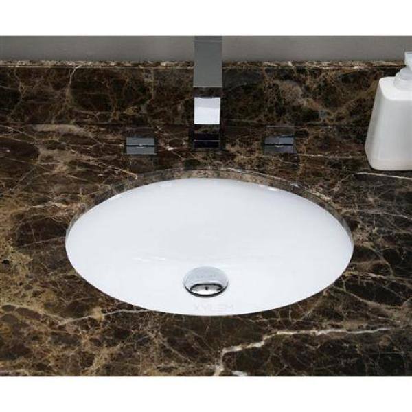 16-Gauge-Sinks 18.25 in. Undermount Bathroom Sink in White 16GS-18093