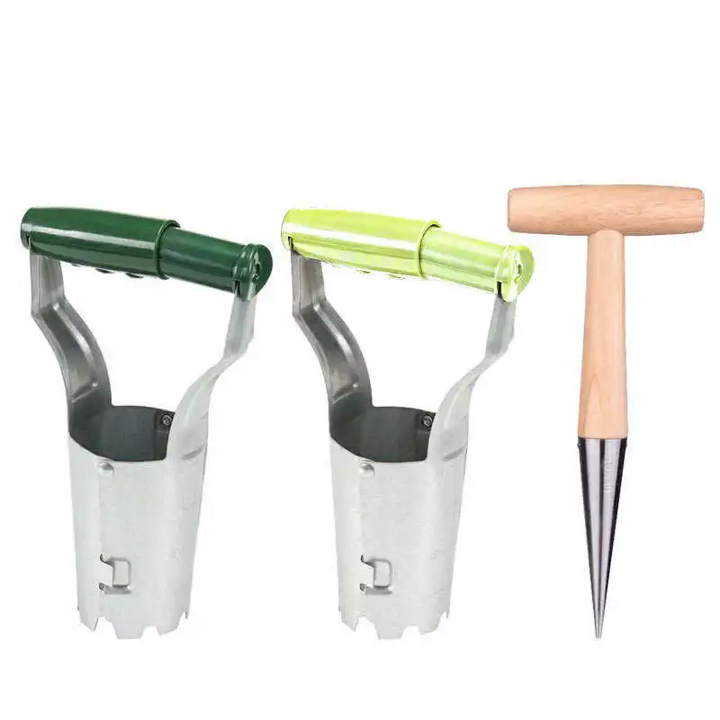 Plastic Handle Bulb Transplanter with Depth Mark Standard Potato Planter Transplant Seedlings Tools