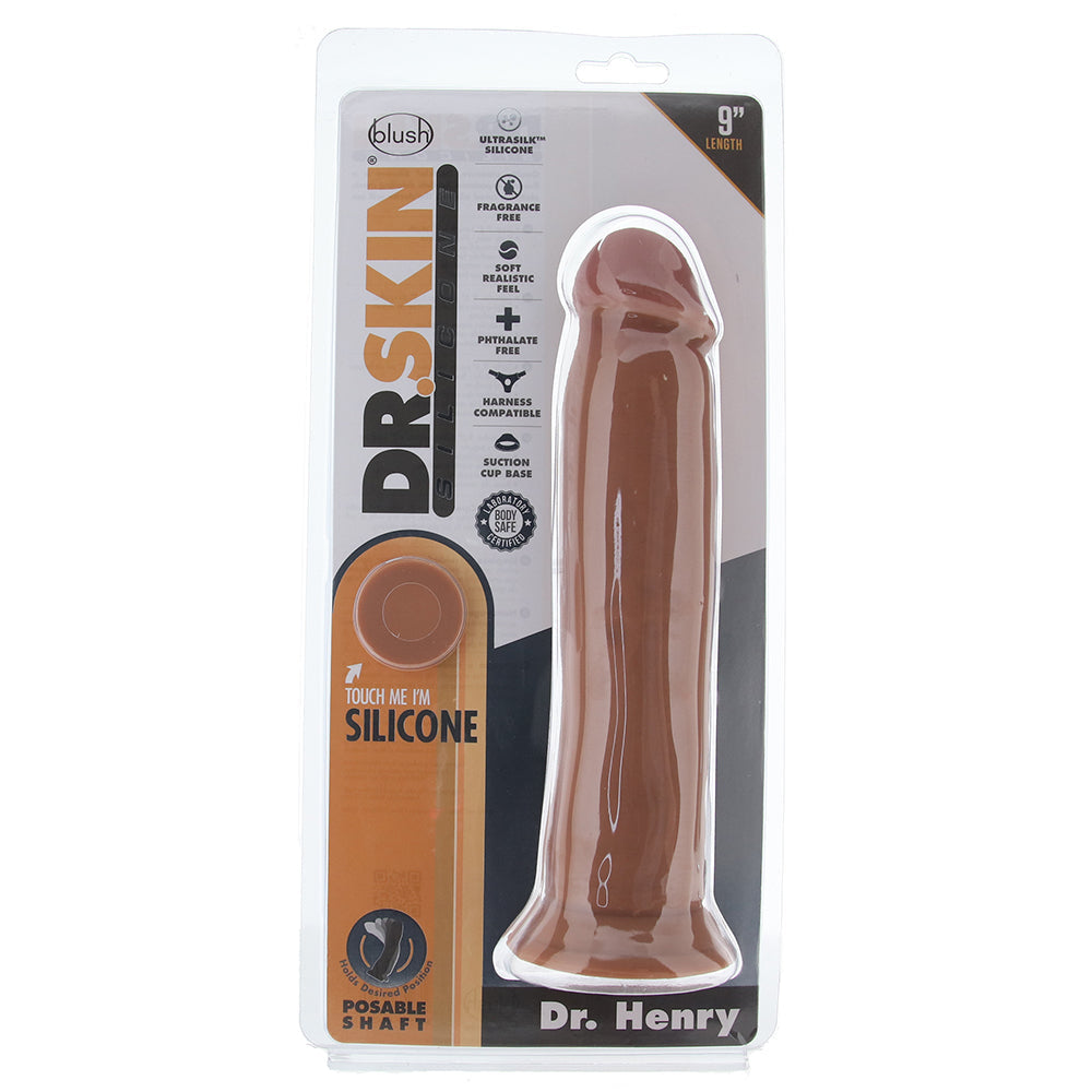 Dr. Skin Dr. Henry 9 Inch Dildo in Mocha