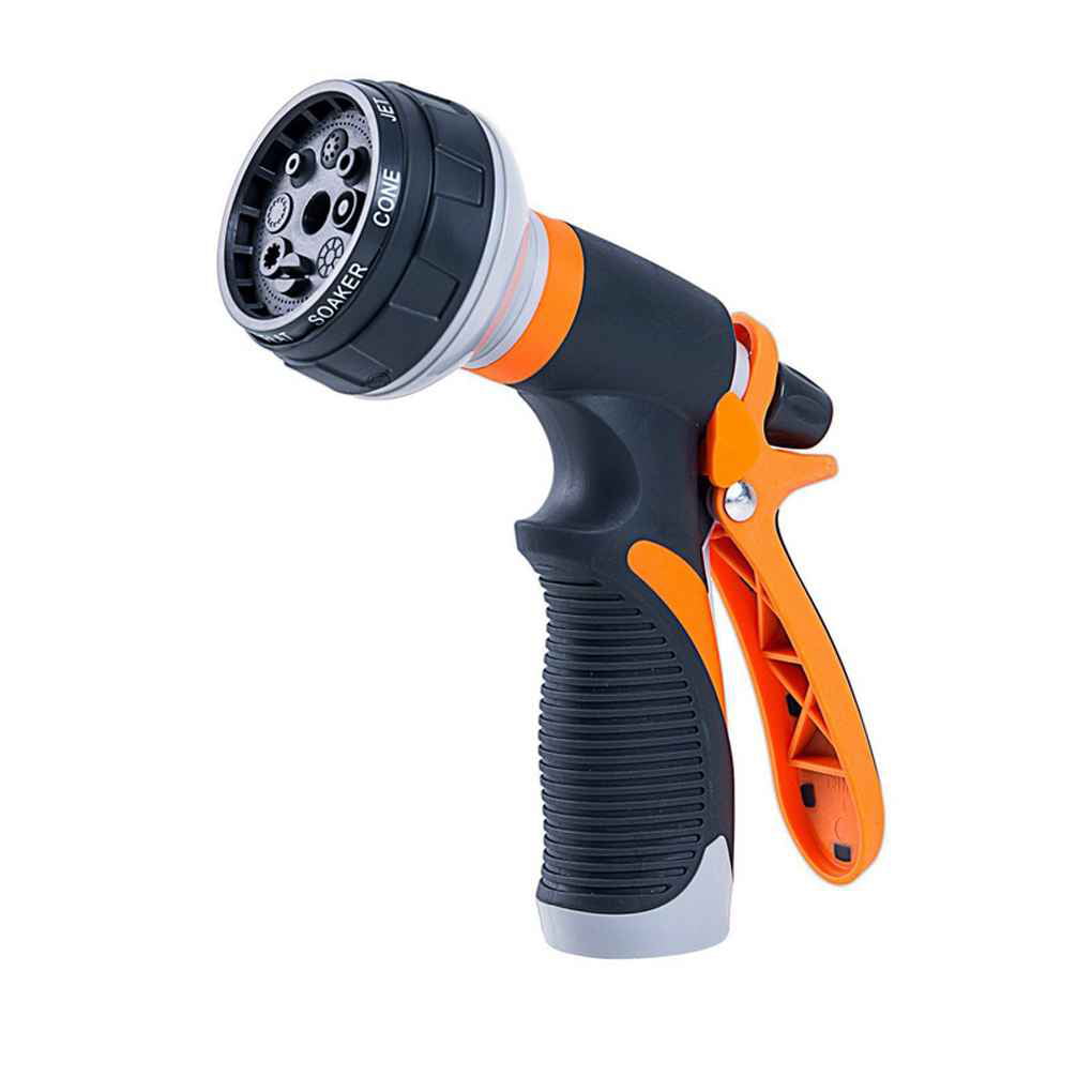 High Pressure Garden Hose Nozzle Hand Sprayer 8 Pattern Adjustable Car Wash Hose Household Garden Water Spray Nozzle