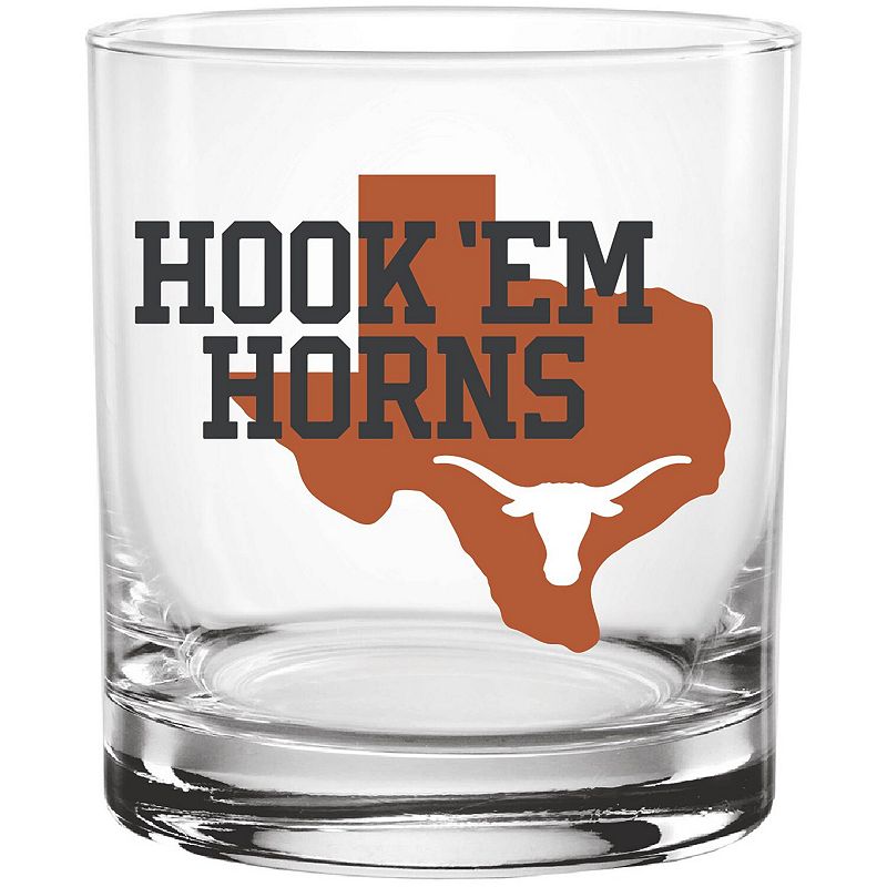 Texas Longhorns 14oz. Hometown Rocks Glass