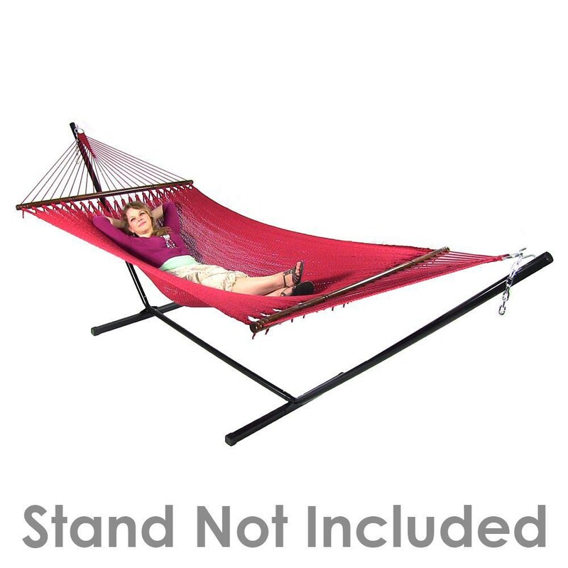 Ultimate Patio Soft-Spun Woven Rope Double Hammock