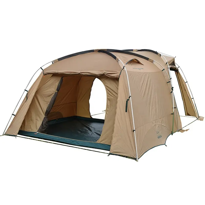 Wholesale Large Double Layer 5 8 Person Wind Resistant Waterproof Outdoor Camping Family Camping Cabin Tent For Party Wedding