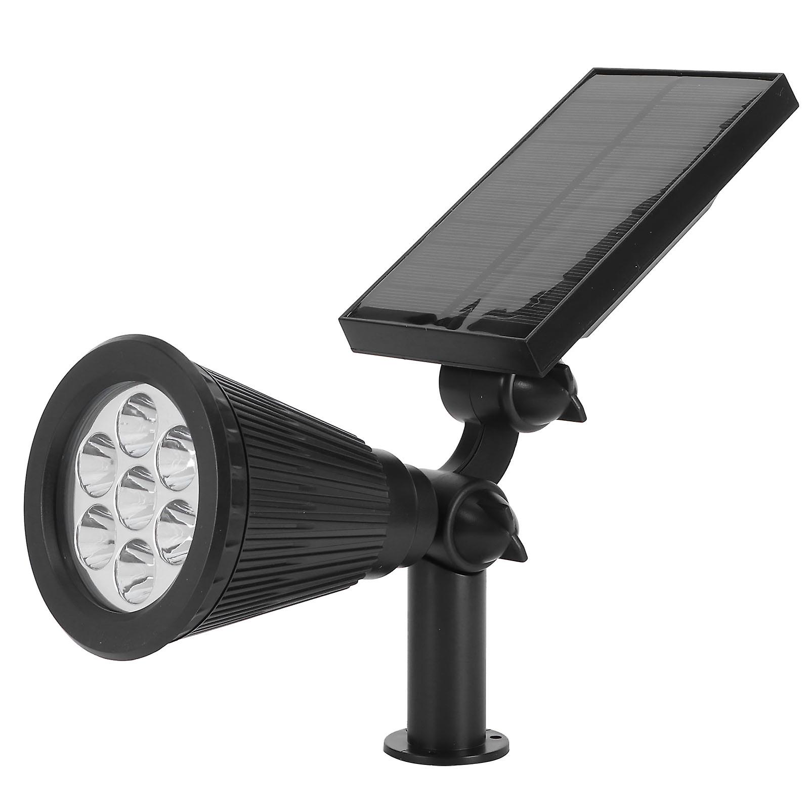 7LED Solar Light Intelligent Outdoor Garden Spotlight Lawn Lamp Landscape Lighting BlackWhite Light