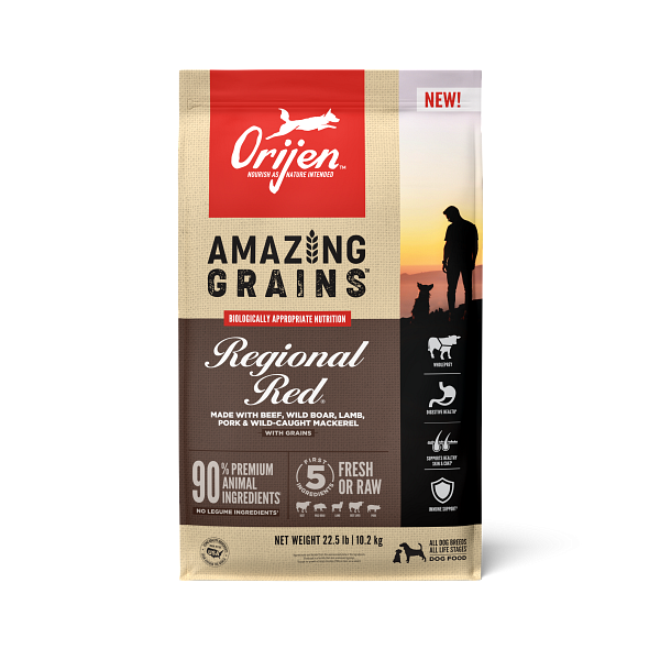 High Protein Amazing Grains Regional Red Dry Dog Food;