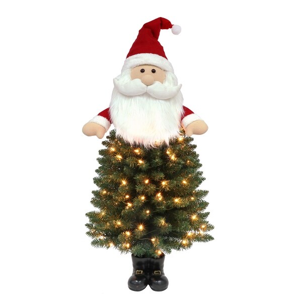 Puleo International 4 ft. PreLit Santa Tree