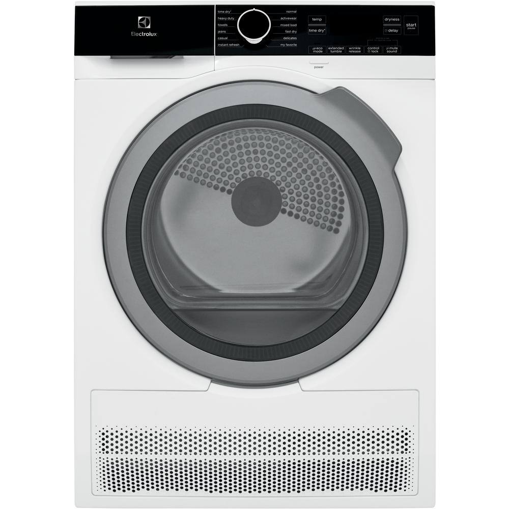 Electrolux IQ-Touch 24 in. 4.0 cu. ft. White Electric Ventless Dryer ENERGY STAR ELFE4222AW