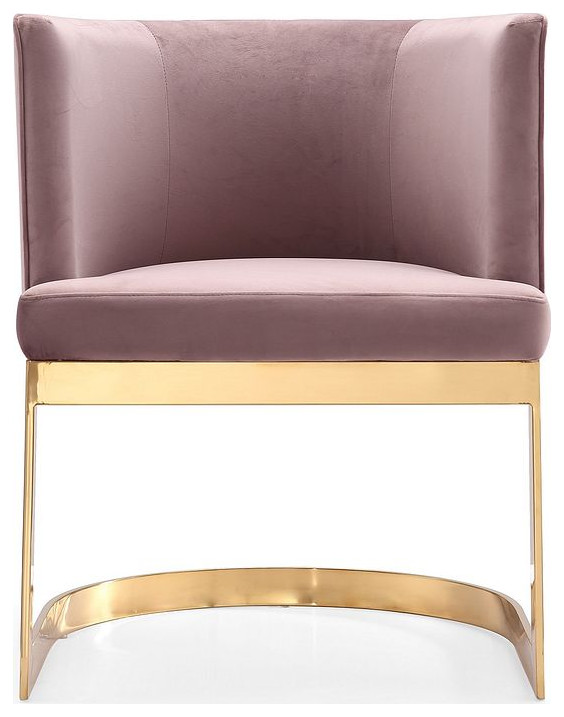 Aura Dining Chair in Royal Blue and Polished Brass   Modern   Dining Chairs   by Timeout PRO  Houzz