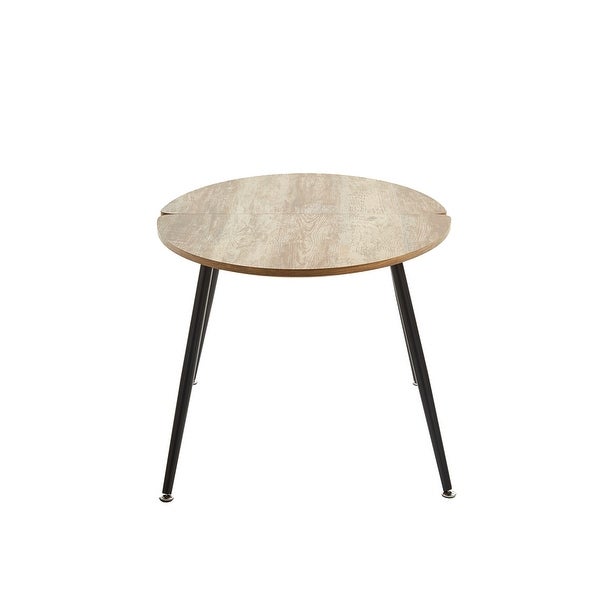 COFFEE Table for 4 people With Round Mdf Table Top， Pedestal Dining Table， End Table Leisure Coffee Table