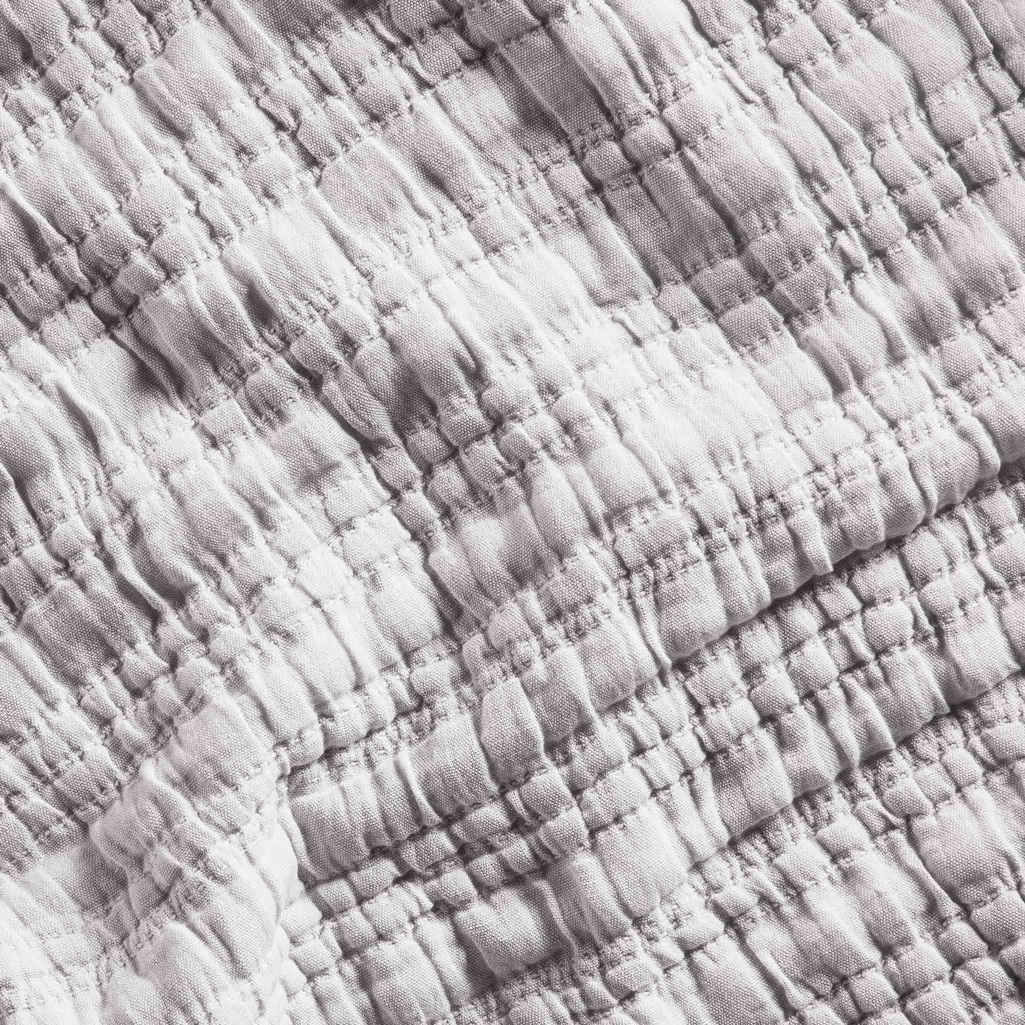 Textured Cotton-Linen Bed Blanket