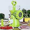 Meat Grinder Manual Processor Food Meat Grinder Kitchen Machine Sausage Machine Stuffing Vegetable Chopper Blender Household Stuffing Tool(green)