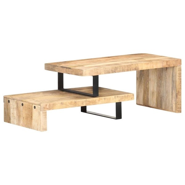 Modern Coffee Table Cocktail Table， Stable， Rustic Coffee Table， for Living Room， Indoor， Home Décor， - as picture