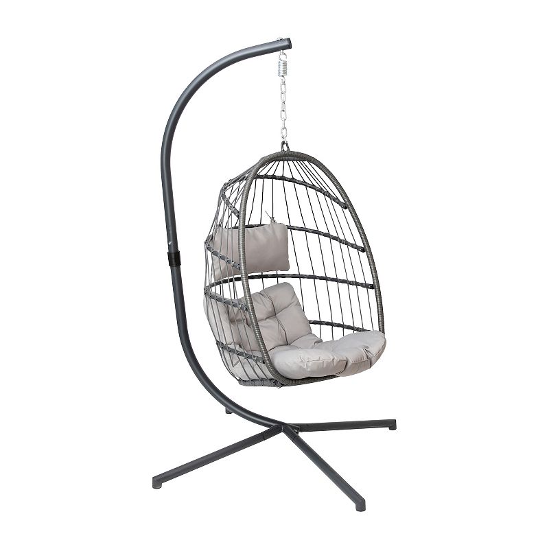 Flash Furniture Cleo Patio Hanging Egg Chair