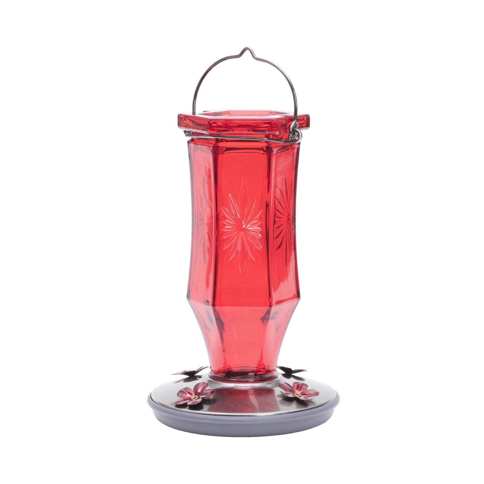 Perky-Pet 16 oz Ruby Starburst Vintage Hummingbird Feeder