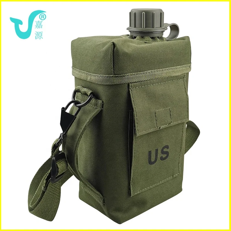 2023 New Fashion Style Athletic Camping Hiking Outdoor Plastic Water Bottles Canteen Bottle  Travel Kettle