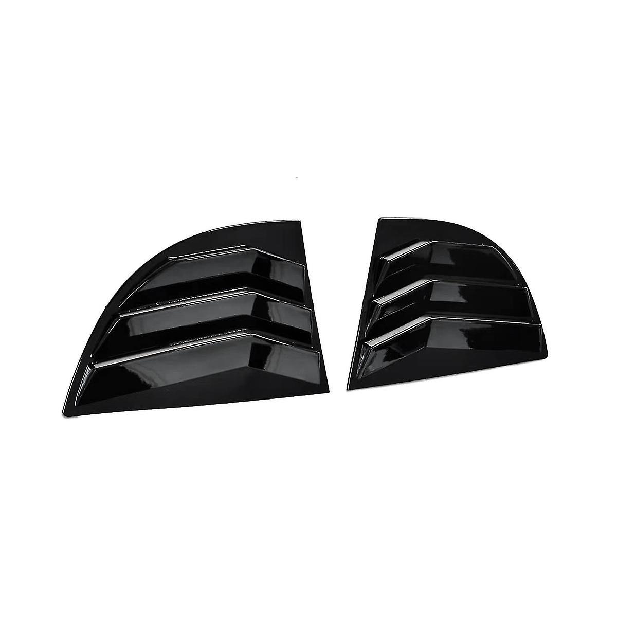 1pair Car Rear Window Shutter Cover Trim For Sedan 8th 2005-2011 Side Louver Trim Panel Vent Sticke