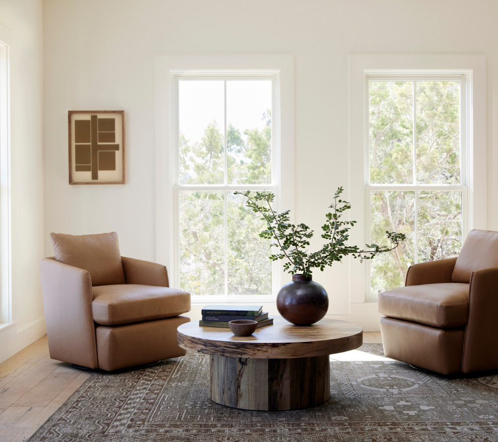 Whittaker Swivel Chair  Nantucket Taupe   Contemporary   Armchairs And Accent Chairs   by Four Hands  Houzz