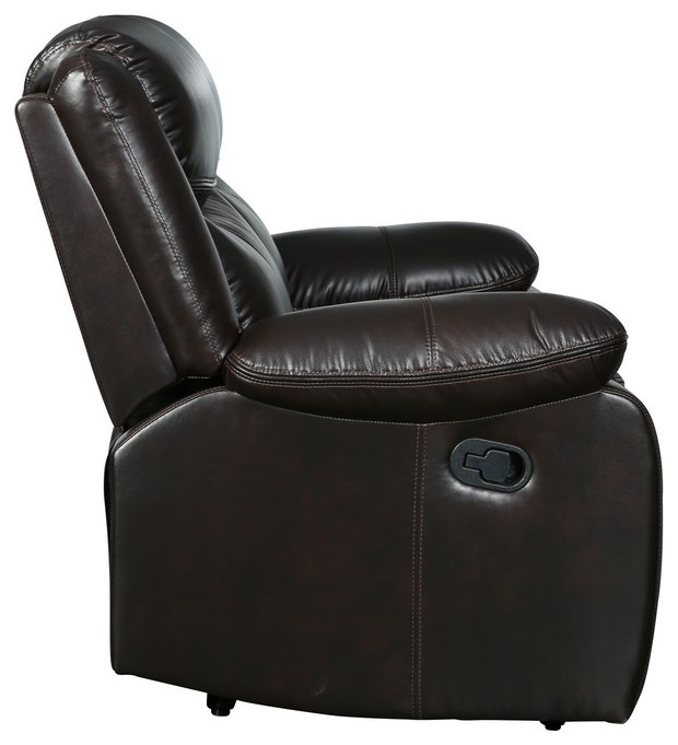 Arlington Leather Air Reclining Loveseat   Contemporary   Loveseats   by Luxuriant Furniture  Houzz