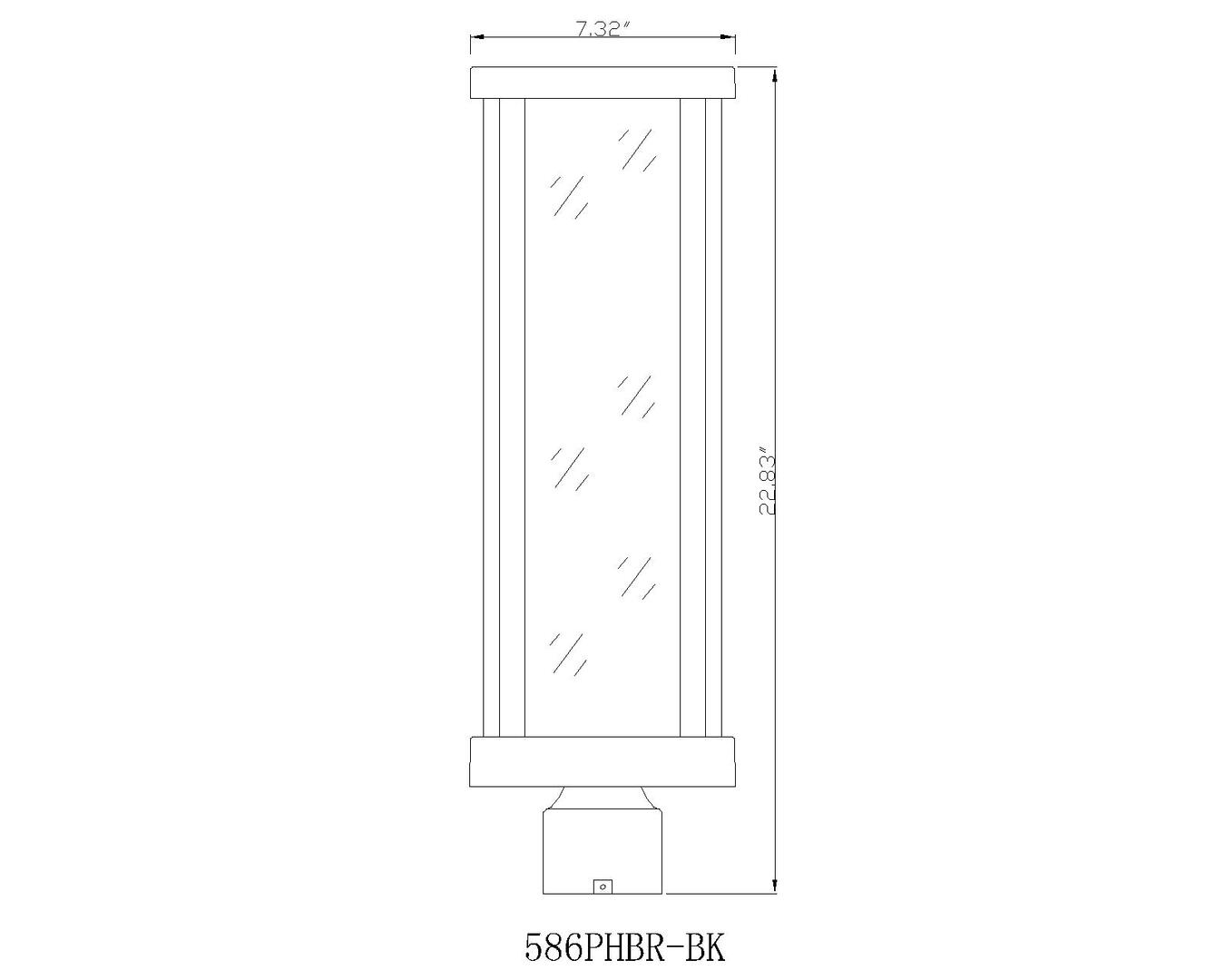 Z-Lite 586PHBRBK