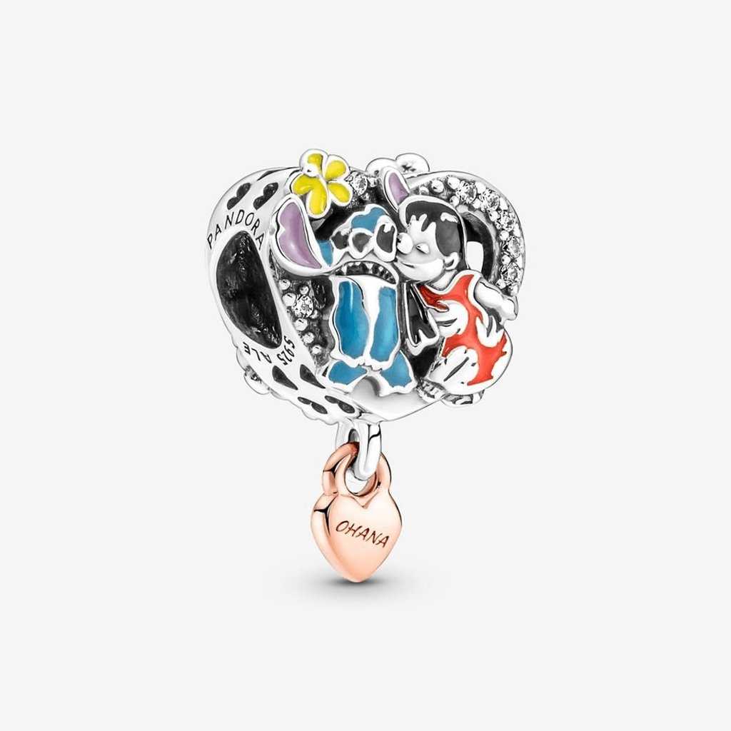 PANDORA  Disney Ohana Lilo & Stitch Inspired Charm