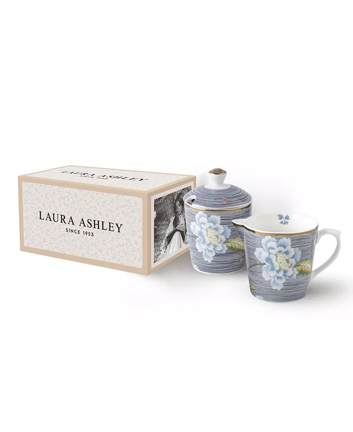 Laura Ashley Heritage Collectables Milk Jug and Sugar Bowl in Gift Box Set of 2