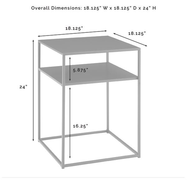 Braxton End Table - 18.13 W x 18.13 D x 24 H