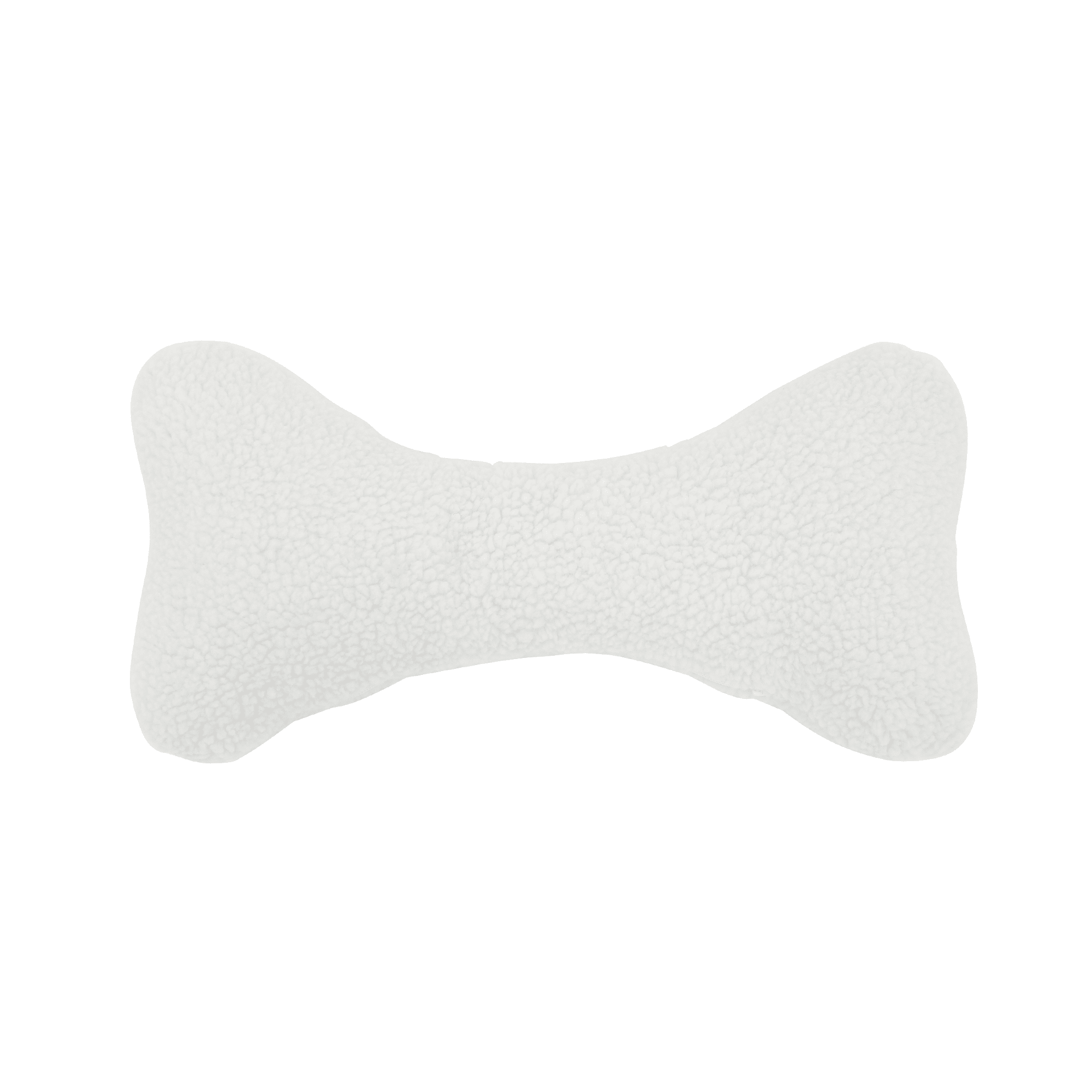 Carolina Pet Company White Plush Bone Dog Pillow/Toy， 24 L x 12 W