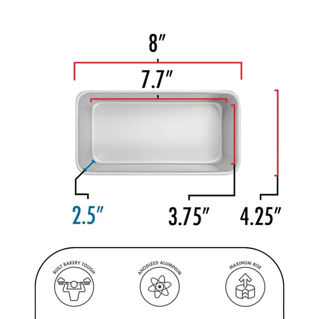 Fat Daddio x27 s Anodized Aluminum Bread Pan