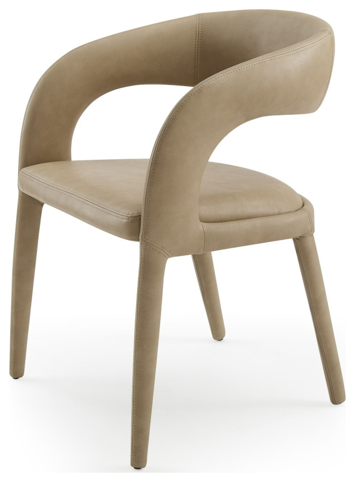 Modrest Faerron Modern Tan Leatherette Dining Chair   Contemporary   Dining Chairs   by Vig Furniture Inc.  Houzz