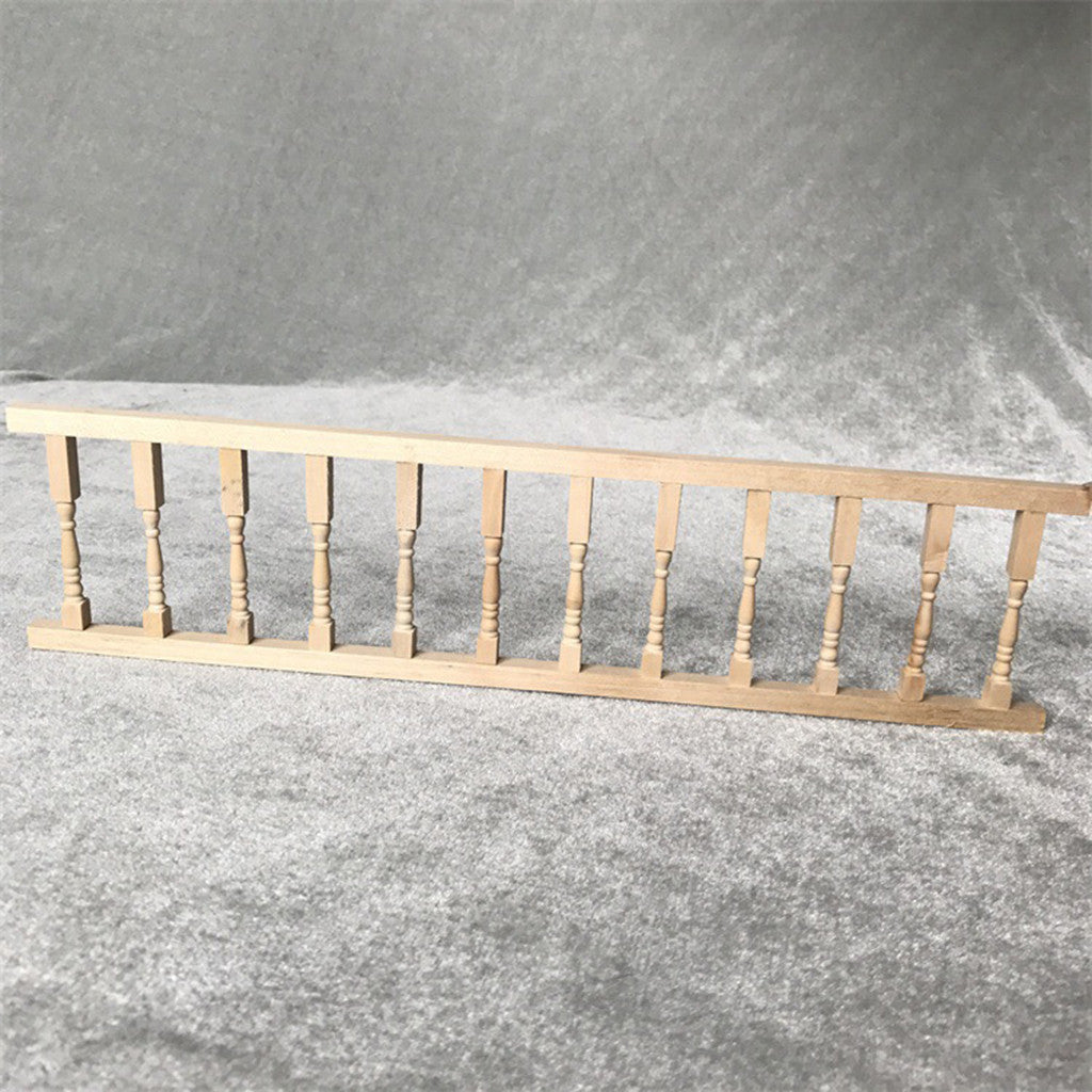 Garage Kits Miniature Fence Handrail 1:12 Mini Dollhouse Fence Cute House Mini Fence Pool Toys For Toddlers 1-3 Wood Colorful