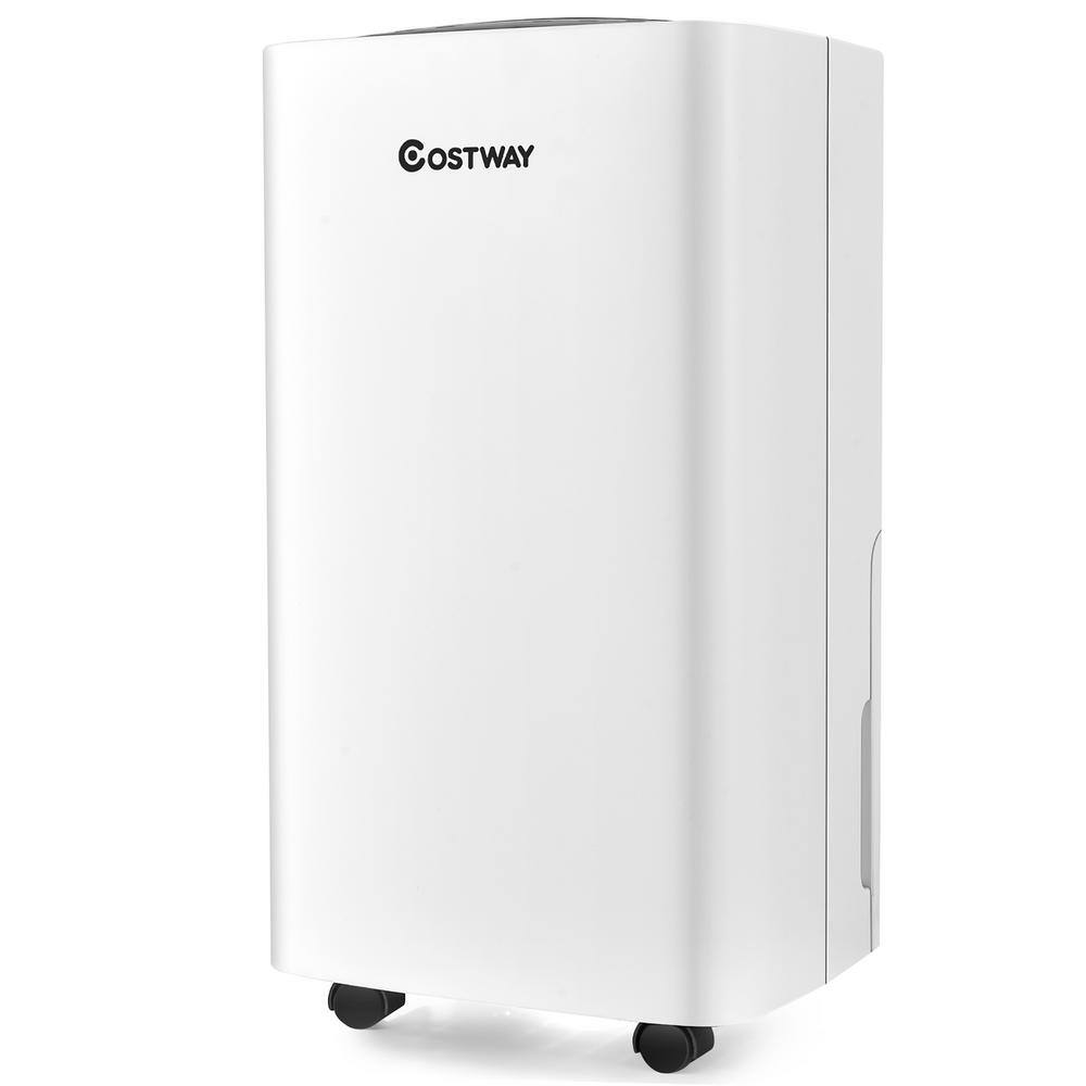 Costway 24-Pints 1500 Sq. ft. Portable Dehumidifier for Medium to Large Spaces ES10014US