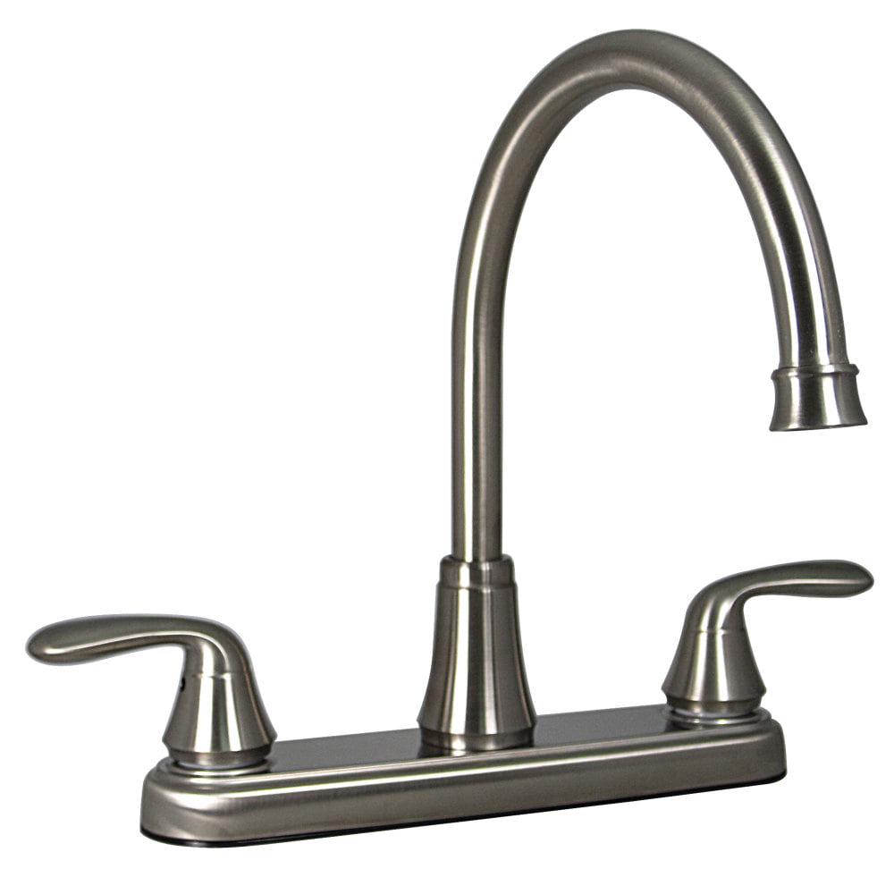 Phoenix Faucets PF231402 Two-Handle 8 Hybrid Kitchen Faucet with High-Arc Spout  Brushed Nickel