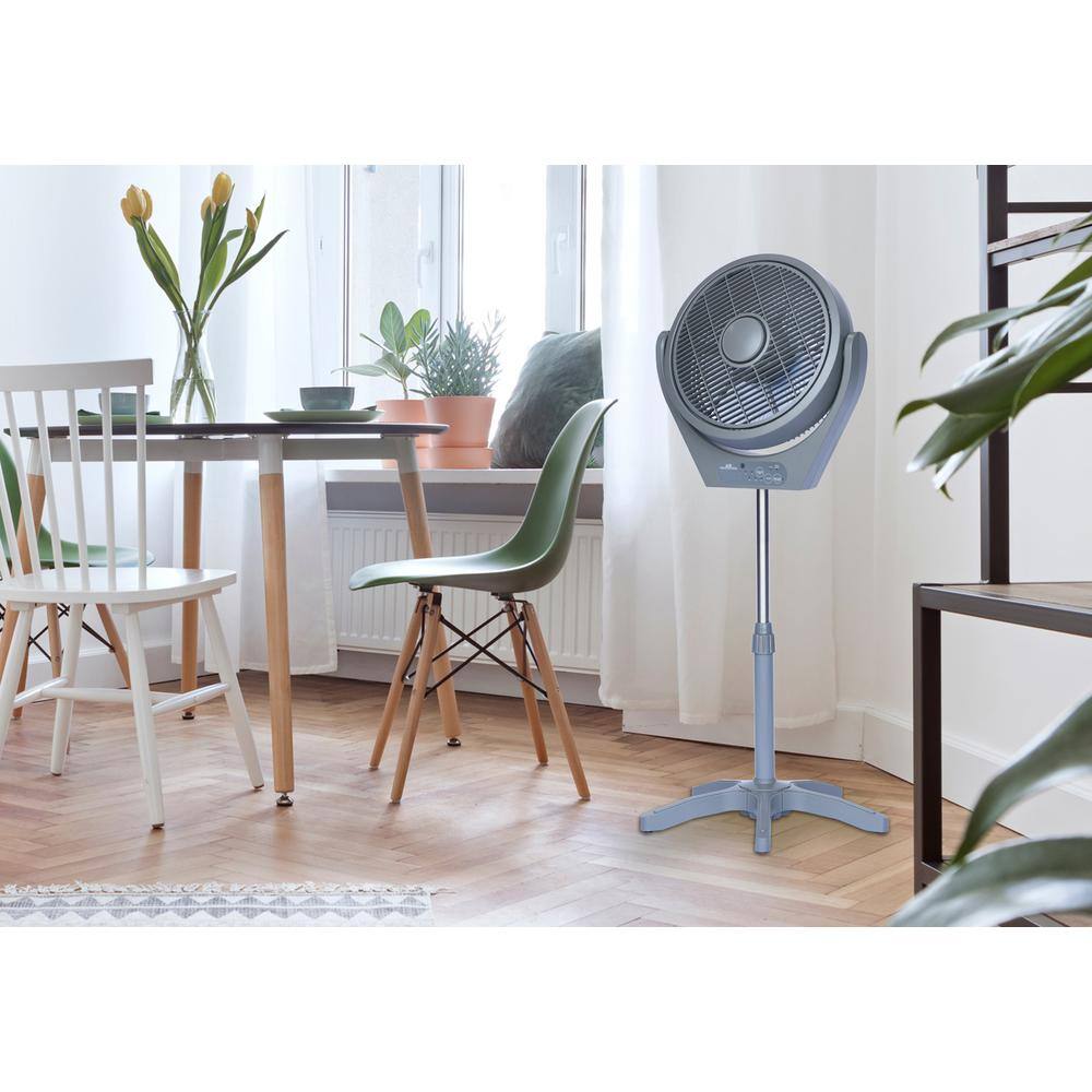 Air Innovations 12 in. 3-in-1 Swirl Cool Stand Fan with Remote FAN20-PLAT