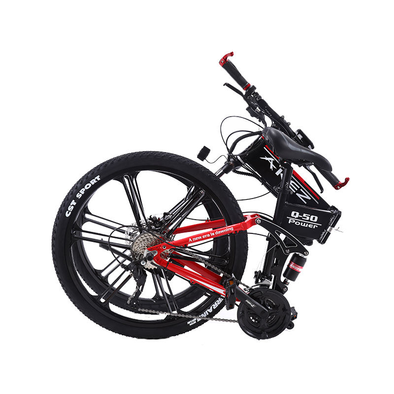 New Model 350W 36V 10AH 26 Inch 27  Speed 5 Blade Wheel Electric Bicycles Folding Electrical Bikes