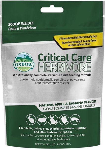 Oxbow Critical Care Herbivore Apple-Banana Small-Pet Health Supplement