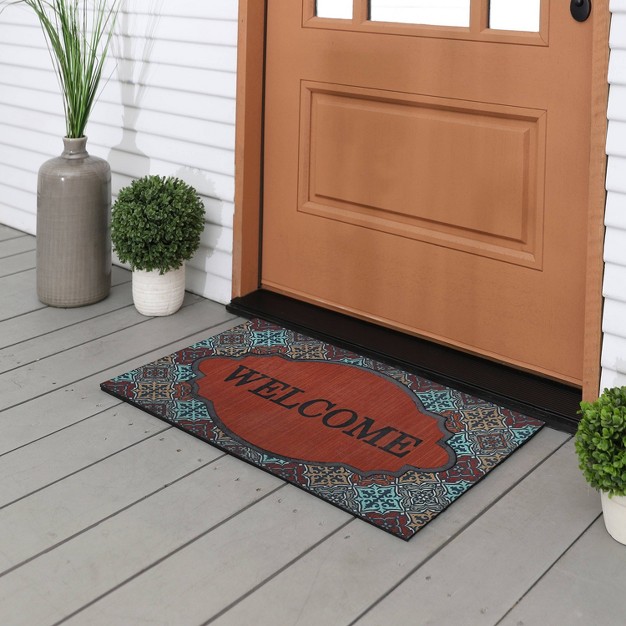 x27 welcome x27 Renaissance Diamonds Doorscapes Mat Mohawk