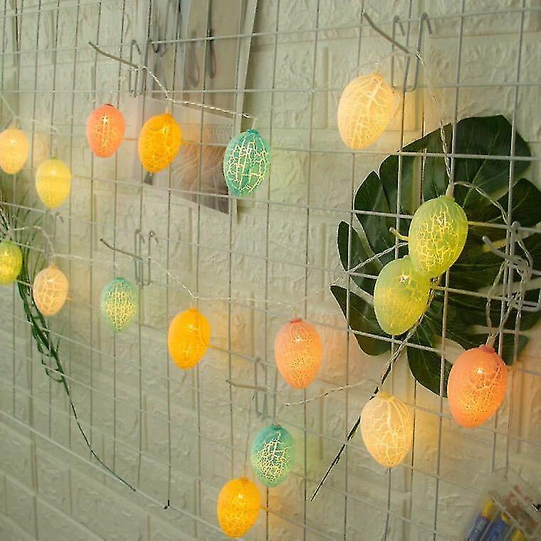 Easter Egg Led String Lights， 10 Pieces， Colorful