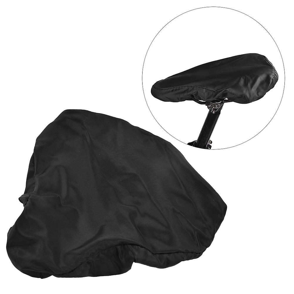 Durable Polyester Waterproof Rain-proof Dust Resistant Bike Seat Bicycle Saddle Cover(black)