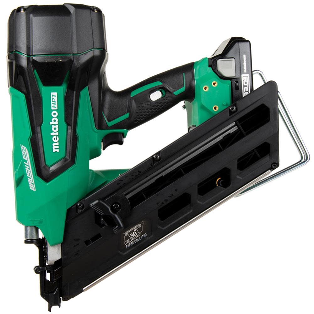 Metabo HPT 3-1/2 In. 18V Cordless Plastic Strip Framing Nailer NR1890DRM from Metabo HPT