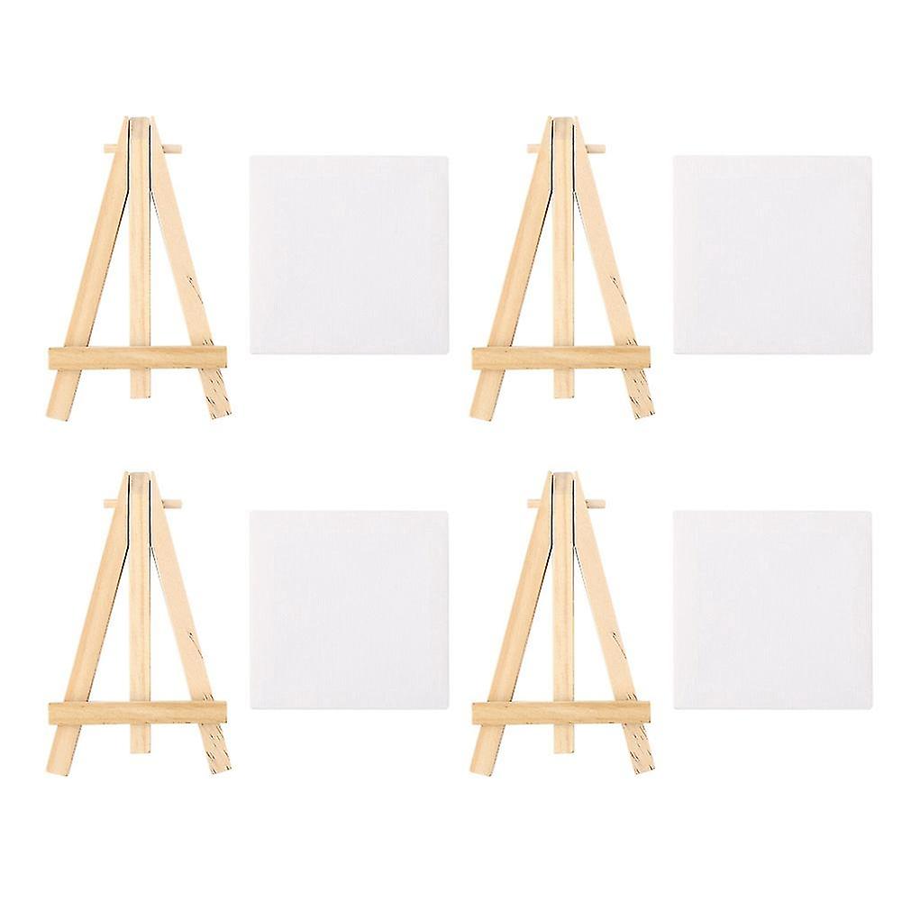 Mini Canvas Wood Easel Set for Art Painting Drawing Craft Wedding Home Decoration