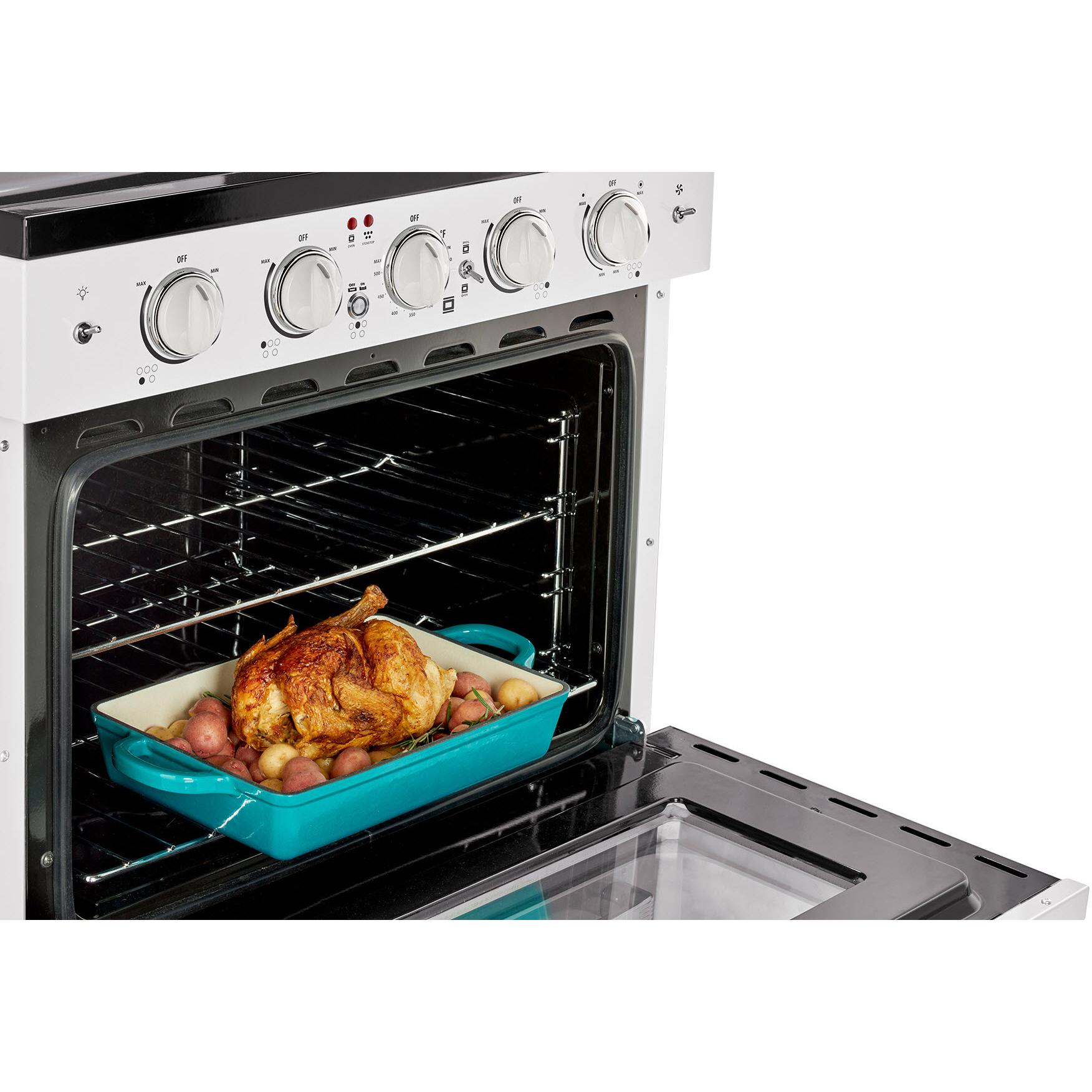 Unique Appliances 30-inch Freestanding Electric Range with Convection Technology UGP-30CR EC W