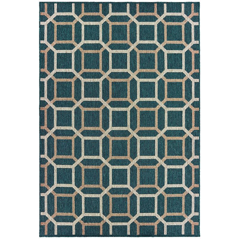 StyleHaven Lafayette Geometric Tiles Indoor Outdoor Rug