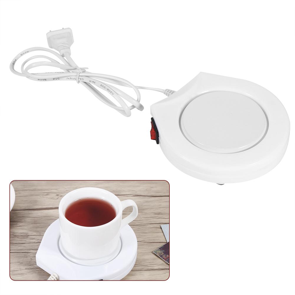 mug pad ，US plug，110V White Electric Powered Cup Warmer Heater Pad Coffee Tea Milk Mug US Plug